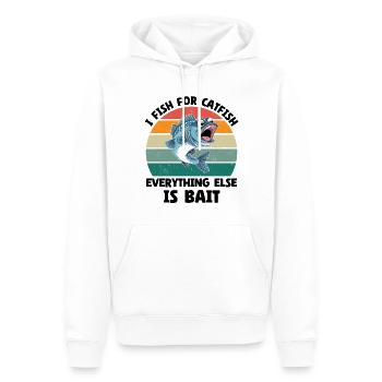 I Fish For Catfish Everything Else Is Bait - Männer Premium Bio Hoodie - Weiß - Vorne - Nico (187cm)