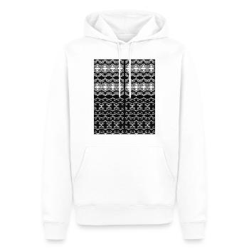 Unique Art - Sweat à capuche Premium bio Homme - blanc - Devant - Nico (187cm)