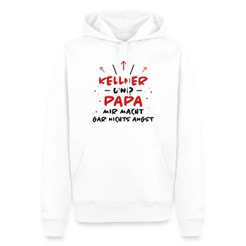 Kellner Spruch Restaurant Lustige Kellner Geschenk - Männer Premium Bio Hoodie - Weiß - Vorne - Nico (187cm)