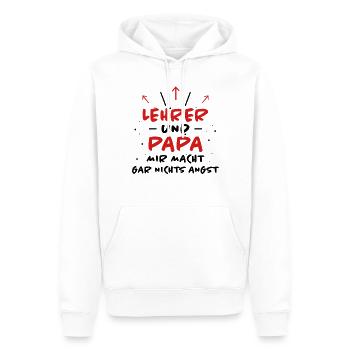 Lehrer Spruch Unterricht Lustiges Lehrer Geschenk - Männer Premium Bio Hoodie - Weiß - Vorne - Nico (187cm)