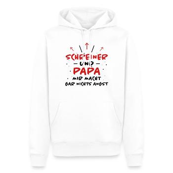 Schreiner Spruch Beruf Lustiges Schreiner Geschenk - Männer Premium Bio Hoodie - Weiß - Vorne - Nico (187cm)