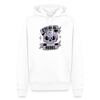 Eternal Rebel - Men’s Premium Organic Hoodie - white - Front - Nico (187cm)