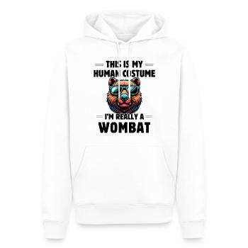 This Is My Human Costume I'm Really A Wombat - Men’s Premium Organic Hoodie - white - Front - Nico (187cm)
