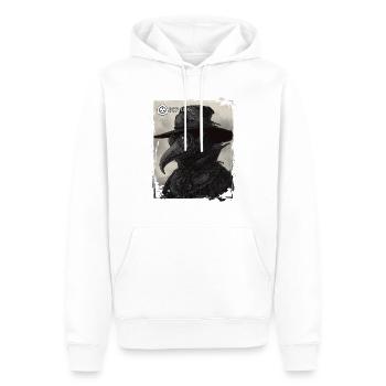 SCP-049 Pestdoktor – SCP Foundation Horror Design - Männer Premium Bio Hoodie - Weiß - Vorne - Nico (187cm)