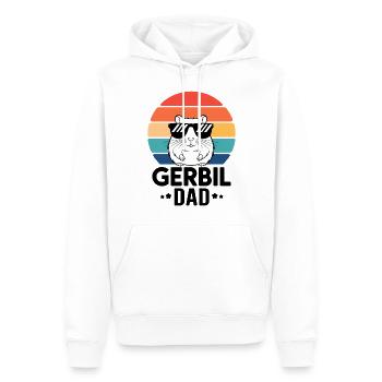 Gerbille disant Gerbil papa Drôle Gerbille Cadeau - Sweat à capuche Premium bio Homme - blanc - Devant - Nico (187cm)