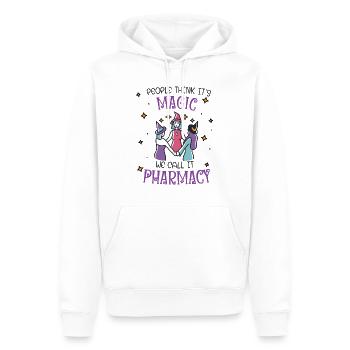 Apotheke | Pharmacy Magic - Männer Premium Bio Hoodie - Weiß - Vorne - Nico (187cm)