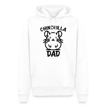 Chinchilla disant papa drôle Chinchilla cadeau - Sweat à capuche Premium bio Homme - blanc - Devant - Nico (187cm)