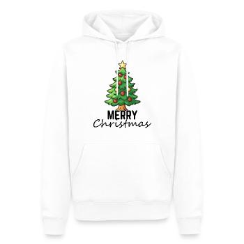 Merry Christmas Christmas Tree - Men’s Premium Organic Hoodie - white - Front - Nico (187cm)