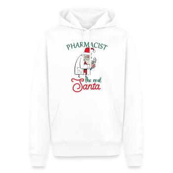 Apotheker the real Santa Weihnachten - Männer Premium Bio Hoodie - Weiß - Vorne - Nico (187cm)