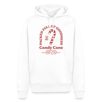 Canne de bonbon Nutritionnel - Sweat à capuche Premium bio Homme - blanc - Devant - Nico (187cm)