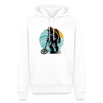 Détecteur de métaux de sonde - Sweat à capuche Premium bio Homme - blanc - Devant - Nico (187cm)