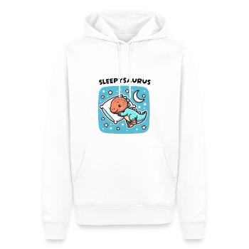Sleepysaurus Official Sleep Outfit Chemise de nuit - Sweat à capuche Premium bio Homme - blanc - Devant - Nico (187cm)
