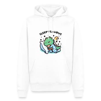 Sleepysaurus Official Sleep Outfit Chemise de nuit - Sweat à capuche Premium bio Homme - blanc - Devant - Nico (187cm)