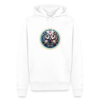 Hiboux mon hibou de la Saint-Valentin - Sweat à capuche Premium bio Homme - blanc - Devant - Nico (187cm)