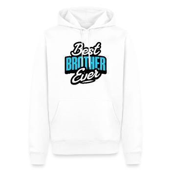 Bester Bruder - Männer Premium Bio Hoodie - Weiß - Vorne - Nico (187cm)