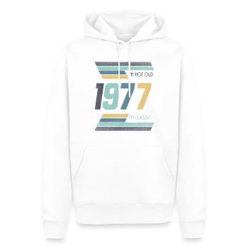 1977 I'm Not Old I'm Classic Gift Idea - Men’s Premium Organic Hoodie - white - Front - Nico (187cm)