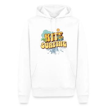 Kitesurf Kitesurfer Kiteboard - Sweat à capuche Premium bio Homme - blanc - Devant - Nico (187cm)