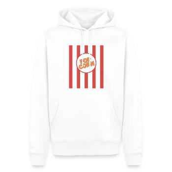 Popcorn Carnaval Costume Hommes Femmes Enfants - Sweat à capuche Premium bio Homme - blanc - Devant - Nico (187cm)