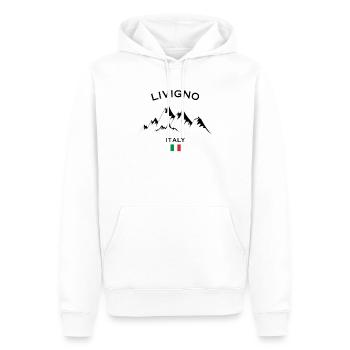 Skigebiet Livigno Italienische Alpen Ski-Souvenir - Männer Premium Bio Hoodie - Weiß - Vorne - Nico (187cm)