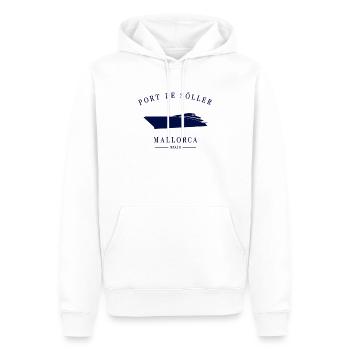 Port de Sóller Marina Mallorca Yacht Club - Sweat à capuche Premium bio Homme - blanc - Devant - Nico (187cm)