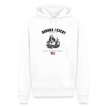 Sonora Desert Beauty Saguaro USA - Men’s Premium Organic Hoodie - white - Front - Nico (187cm)