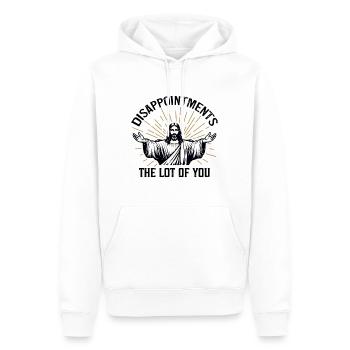 Enttäuschungen Die Menge von euch - Männer Premium Bio Hoodie - Weiß - Vorne - Nico (187cm)