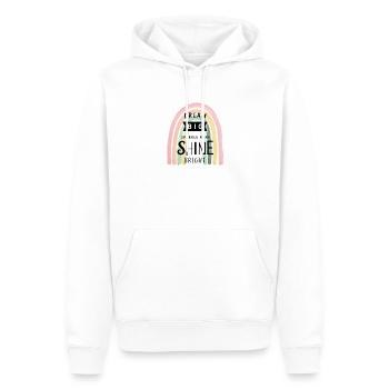 Dream Big, Sparkle More, Shine Bright: - Men’s Premium Organic Hoodie - white - Front - Nico (187cm)