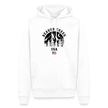 Beaver Creek Colorado Ski Resort Mountain Souvenir - Sweat à capuche Premium bio Homme - blanc - Devant - Nico (187cm)