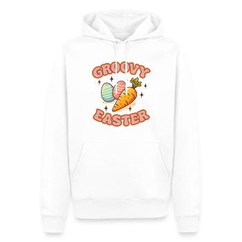Groovy Easter - Männer Premium Bio Hoodie - Weiß - Vorne - Nico (187cm)