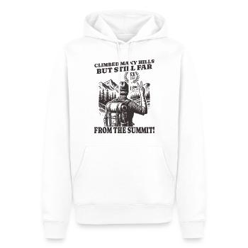 Lustiges Wanderer Geburtstag 31 Jahre - Männer Premium Bio Hoodie - Weiß - Vorne - Nico (187cm)