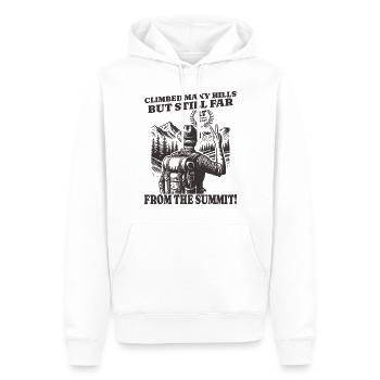 Funny Wanderer Birthday 17 Years - Men’s Premium Organic Hoodie - white - Front - Nico (187cm)