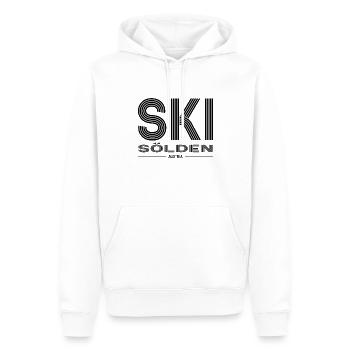 Sölden Ski Resort Austrian Alps Skiing - Men’s Premium Organic Hoodie - white - Front - Nico (187cm)