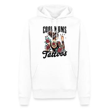Les mamans cool ont des tatouages - Sweat à capuche Premium bio Homme - blanc - Devant - Nico (187cm)
