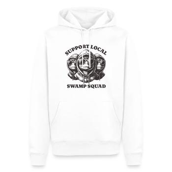 tortoise Lovers - Soutenez l’escouade locale des marais - Sweat à capuche Premium bio Homme - blanc - Devant - Nico (187cm)