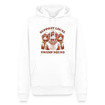 tortoise Lovers - Soutenez l’escouade locale des marais - Sweat à capuche Premium bio Homme - blanc - Devant - Nico (187cm)
