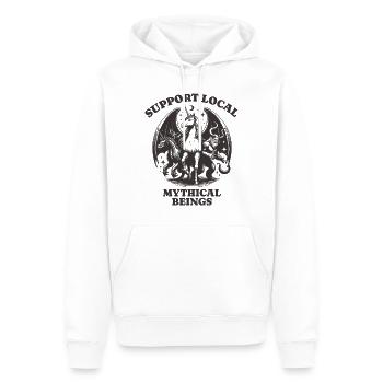 dragons unicorn Lovers - Support Local mythical - Männer Premium Bio Hoodie - Weiß - Vorne - Nico (187cm)