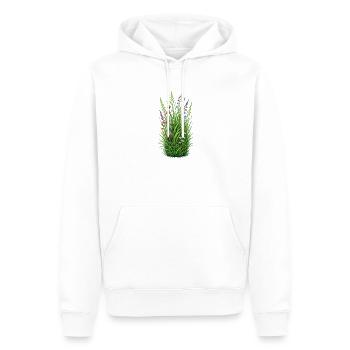 Blüte der Wildblumenwiese - Männer Premium Bio Hoodie - Weiß - Vorne - Nico (187cm)