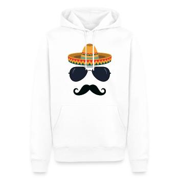 Cinco De Mayo - Sweat à capuche Premium bio Homme - blanc - Devant - Nico (187cm)