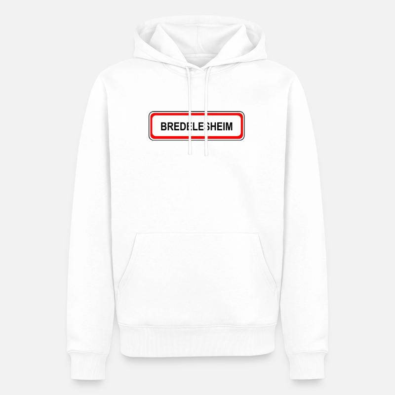 Bredelesheim | - Männer Premium Bio Hoodie - Weiß