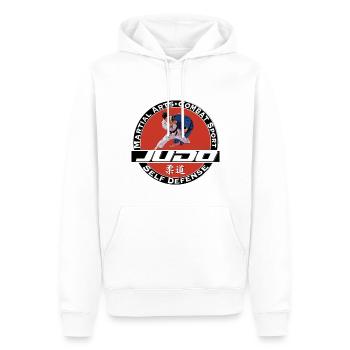 Judo Martial Arts Martial Arts - Men’s Premium Organic Hoodie - white - Front - Nico (187cm)