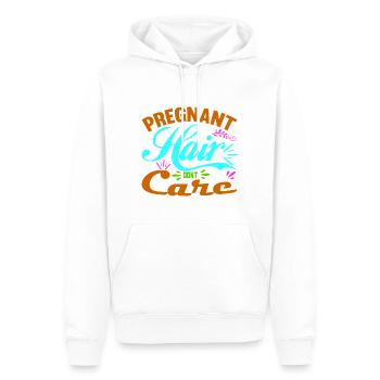 Mère Enceinte Bébé Nourrisson T-shirt Maman - Sweat à capuche Premium bio Homme - blanc - Devant - Nico (187cm)