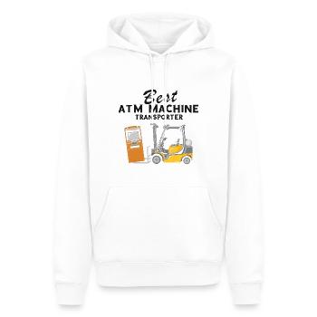 Gabelstaplerfahrer und Lagerhaus Gabestaplerfahrer - Männer Premium Bio Hoodie - Weiß - Vorne - Nico (187cm)