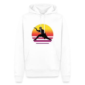 Men's Women Wushu Martial Arts Kung Fu Kungfu - Men’s Premium Organic Hoodie - white - Front - Nico (187cm)