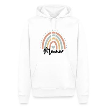 Mama Regenbogen - Männer Premium Bio Hoodie - Weiß - Vorne - Nico (187cm)