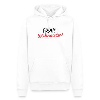 Frohe Weihnachten christmas xmas - Männer Premium Bio Hoodie - Weiß - Vorne - Nico (187cm)