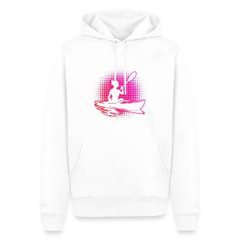 Kayak Canoë Kayak Kayak Hommes Femmes - Sweat à capuche Premium bio Homme - blanc - Devant - Nico (187cm)