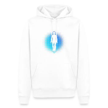 Bicycle Cycling Mountain biking Cycling - Men’s Premium Organic Hoodie - white - Front - Nico (187cm)