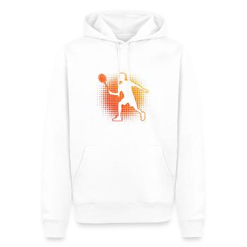 Men's Women's Badminton Players Squash Badminton - Men’s Premium Organic Hoodie - white - Front - Nico (187cm)