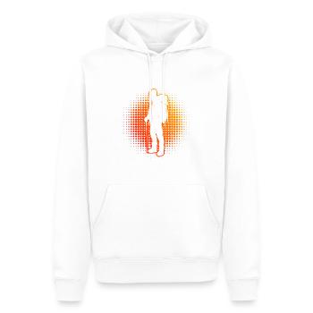 Bloc Escalade Escalade Bloc Femmes - Sweat à capuche Premium bio Homme - blanc - Devant - Nico (187cm)
