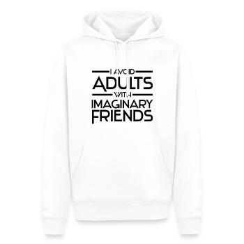 Athéisme - Sweat à capuche Premium bio Homme - blanc - Devant - Nico (187cm)